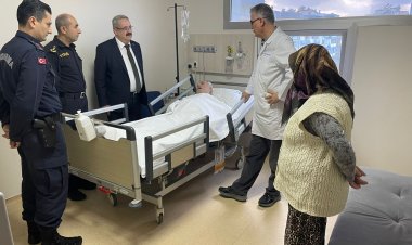 Kaymakam SAĞLAM dan Şehit Babası Şefik KARAKAYA’ya Geçmiş Olsun Ziyareti