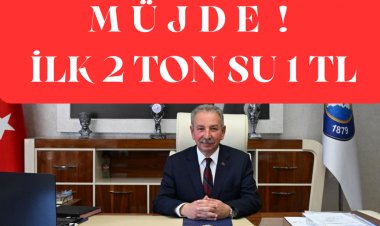 SALİHLİ VE MANİSA'DA İLK 2 TON SU 1 TL OLDU